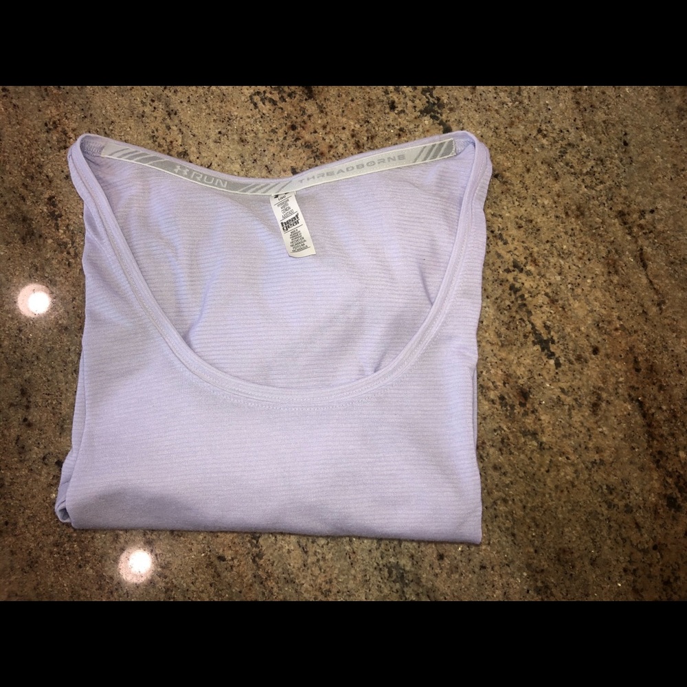 4/$20 Under armour pastel lavender workout shirt